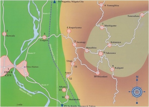 map of Yamakoshi in Koi Kichi