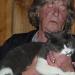 Peter Waddington Holiding Cat