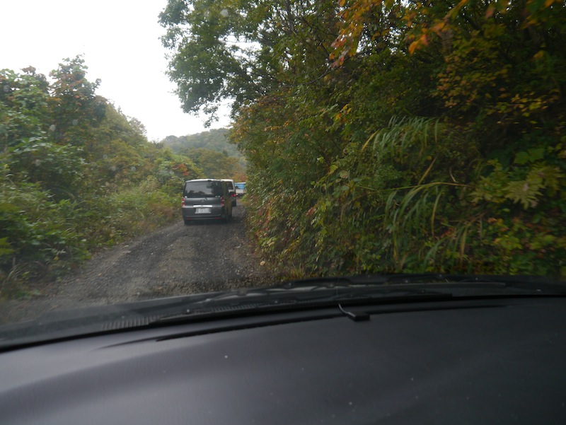 driving to the two ponds to be harvested