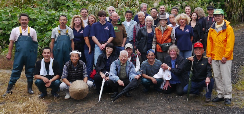 The final shot at the mud pond before returning the Koi into concrete ponds